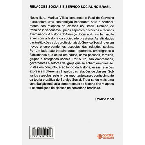 Livro - Relações Sociais e Serviço Social no Brasil - Esboço de uma Interpretação Histórico-metodológica