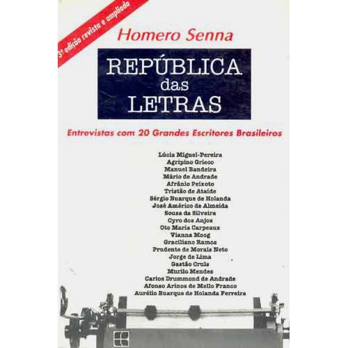 Livro - República das Letras - Entrevistas com 20 Grandes Escritores