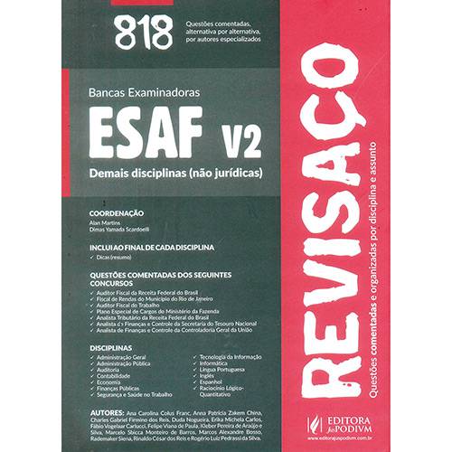 Livro - Revisaço Bancas Examinadoras ESAF - Vol. 2