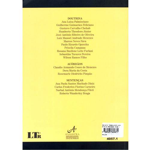 Livro - Revista Trabalhista Direito e Processo