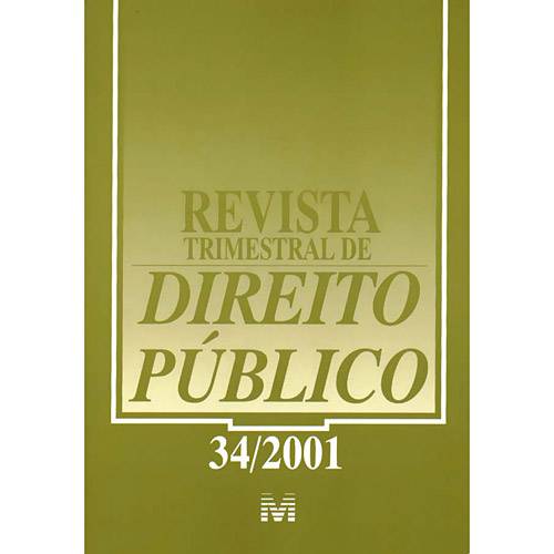 Livro - Revista Trimestral de Direito Público 34/2001