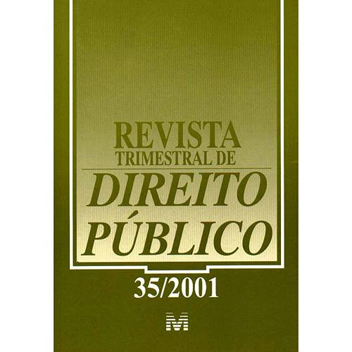 Livro - Revista Trimestral de Direito Público 35/2001