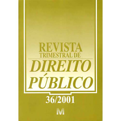 Livro - Revista Trimestral de Direito Público 36/2001