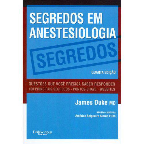Livro - Segredos em Anestesiologia - Duke