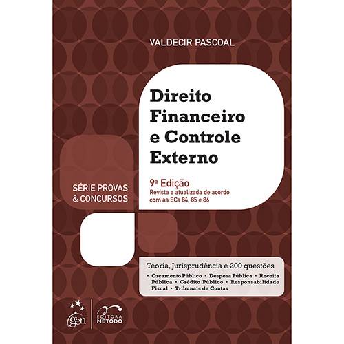 Livro - Série Provas & Concursos: Direito Financeiro e Controle Externo