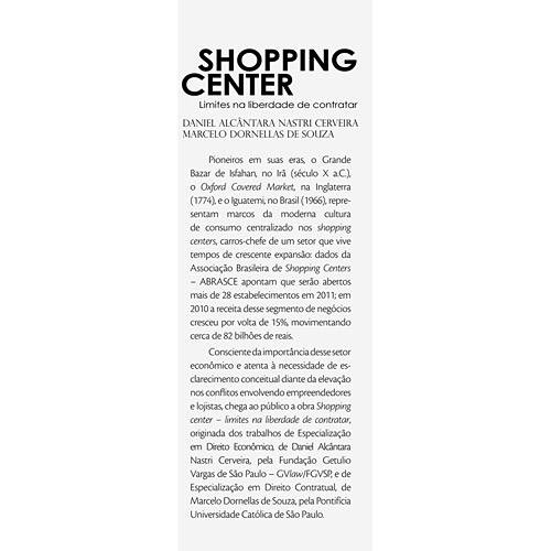 Livro - Shopping Center - Limites na Liberdade de Contratar