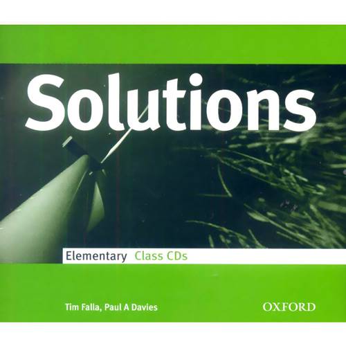 Livro - Solutions: Elementary Class Audio CDs (3)