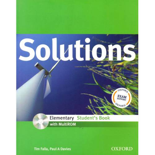 Livro - Solutions: Elementary Student Book With MultiROM Pack