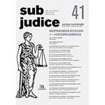 Livro - Sub Judice 41 - Novíssimos Estilos, 1 - Jurisprudência