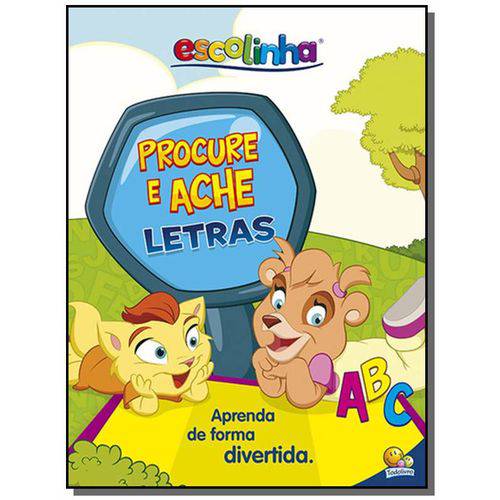 Livro + Tapete - Escolinha - Procure e Ache-letras