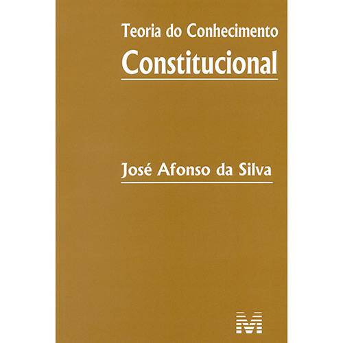Livro - Teoria do Conhecimento Constitucional