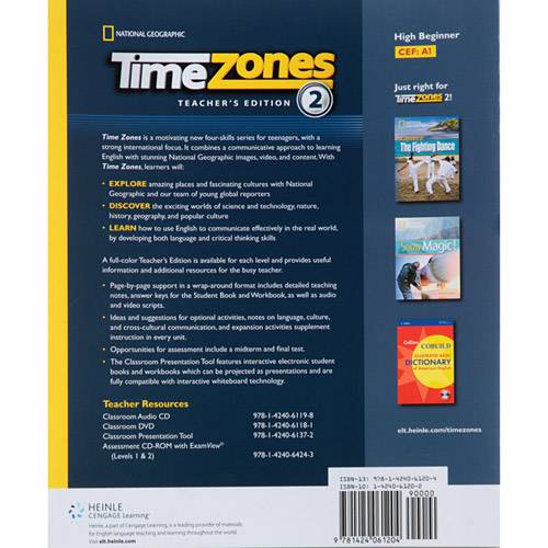 Livro - Time Zones 2 - Teacher´s Edition (CEF: A1)