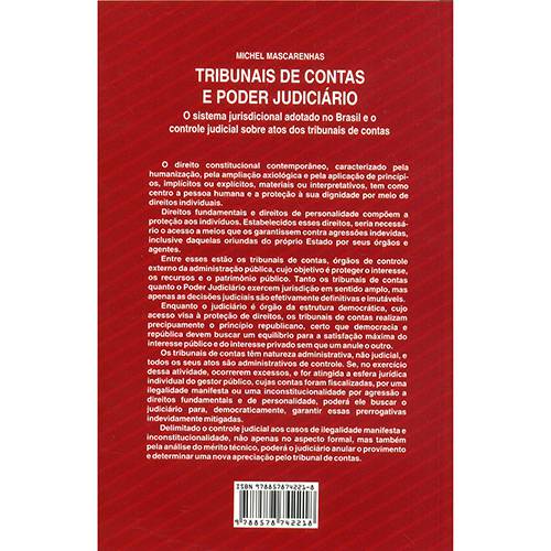 Livro - Tribunais de Contas e Poder Judiciário - o Sistema Jurisdicional Adotado no Brasil e o Controle Judicial Sobre Atos Nos Tribunais de Contas