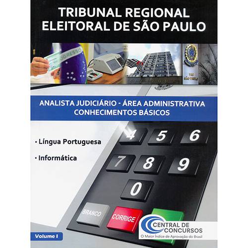 Livro - Tribunal Regional Eleitoral de São Paulo: Analista Judiciário-Área Administrativa Conhecimentos Básicos