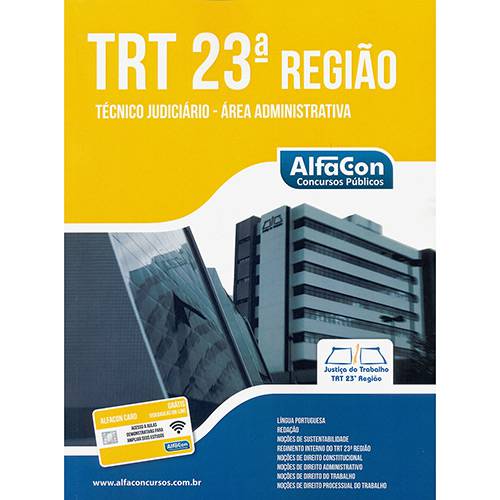 Livro - TRT - 23ª Região: Técnico Judiciário, Área Administrativa