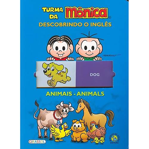 Livro - Turma da Mônica - Brincando com as Sílabas - Animais - Animals