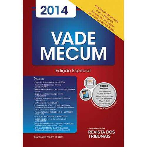 Livro - Vade Mecum 2014 - Edição Especial