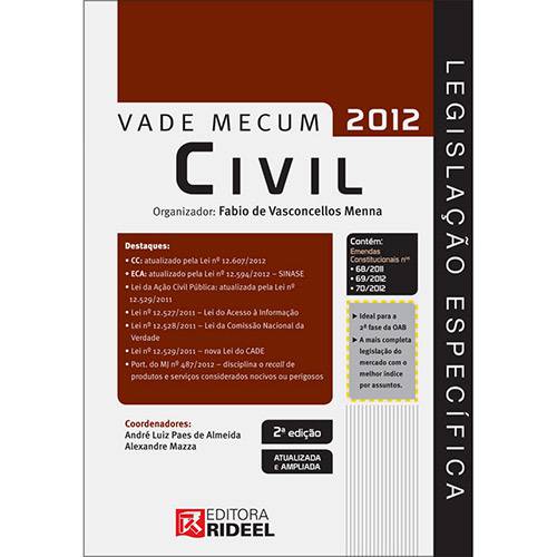 Livro - Vade Mecum Civil - 2012