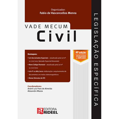 Livro - Vade Mecum Civil - Série Legislação Específica