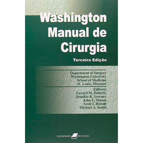 Livro - Washington Manual de Cirurgia