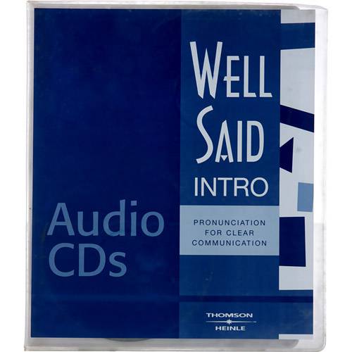 Livro - Well Said - Intro - Pronunciation For Clear Communication - Audio CDs