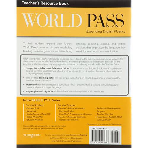 Livro - World Pass Advanced - Teacher´s Resource Book