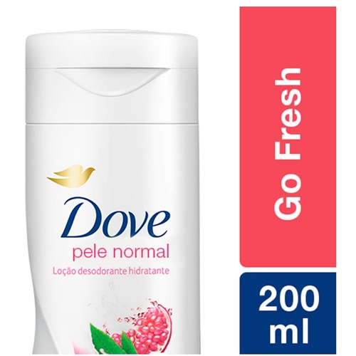 Loção Hidratante Dove Go Fresh Perfume de Romã e Verbena com 200ml