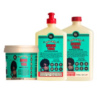 Lola Cosmetics Meu Cacho Minha Vida Kit - Shampoo + Creme de Pentear + Máscara Hidratante Kit