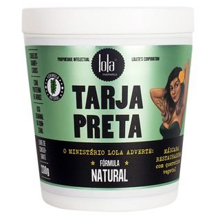 Lola Cosmetics Tarja Preta Queratina Vegetal - Máscara de Reconstrução 230g
