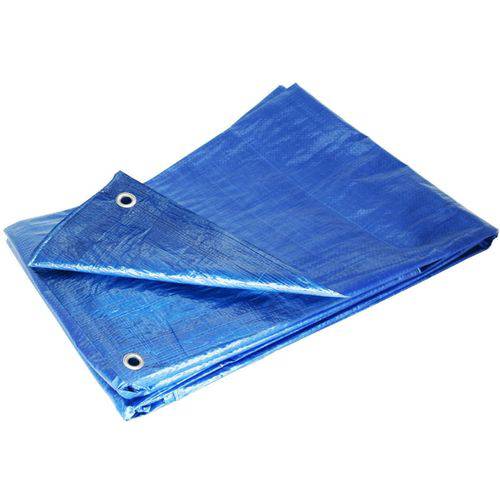 Lona 4x3 Azul Plastica Impermeavel Festa Telhado Multi Uso