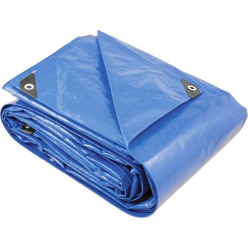 Lona Polietileno 12x5m Azul 200 Micras Reforçada - Vonder