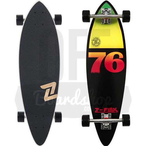 Longboard Z-Flex Mini Rasta Black Pintail 32"