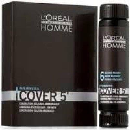 Loreal Homme Cover 5 Castanho 4 - Coloração 3x50ml