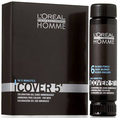Loreal Homme Cover 5 Castanho Escuro 3 - Coloração 3x50ml