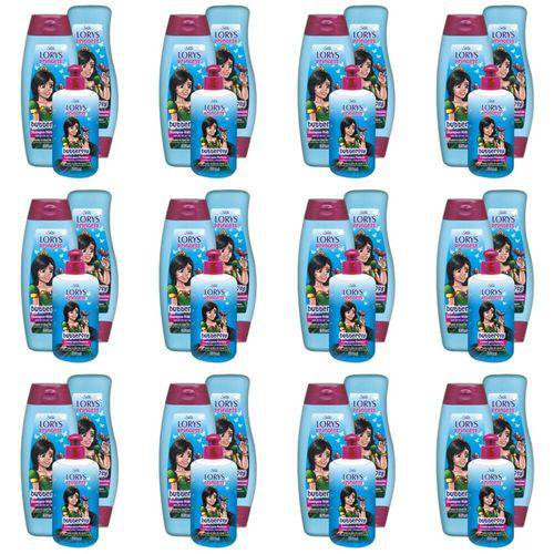 Lorys Kids Princess Butterfly Shampoo + Condicionador 500ml + Creme 300g (kit C/12)