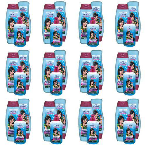 Lorys Kids Princess Butterfly Shampoo + Condicionador 500ml + Creme 300g (kit C/12)