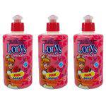 Lorys Kids Princess Pink Shake Creme P/ Pentear Infantil 300g (kit C/03)