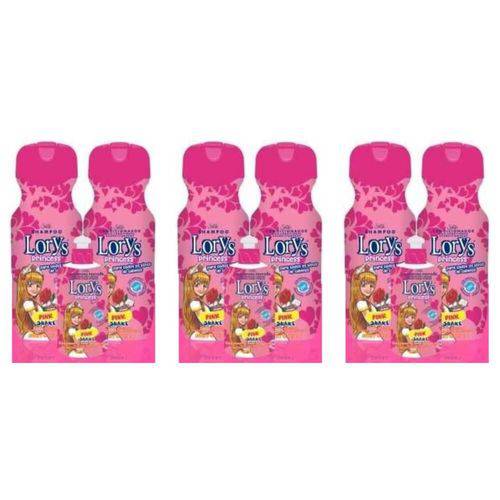 Lorys Kids Princess Pink Shampoo + Condicionador 500ml + Creme 300g (kit C/03)