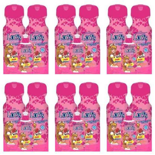 Lorys Kids Princess Pink Shampoo + Condicionador 500ml + Creme 300g (kit C/06)