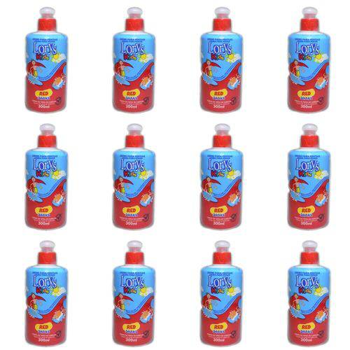Lorys Kids Red Shake Creme P/ Pentear Infantil 300g (kit C/12)