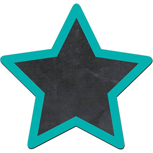 Lousa Decorativa Estrela Moldura Turquesa - Cia Laser