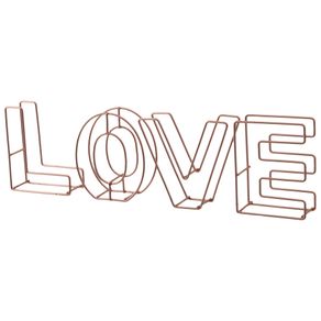 Love Letras Decorativas C/4 Cobre