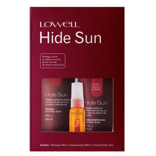 Lowell Hide Sun Kit - Shampoo + Condicionador + Fluído Kit