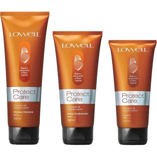 Lowell Protect Care Shampoo + Condicionador + Leave In Hidratação Extrema