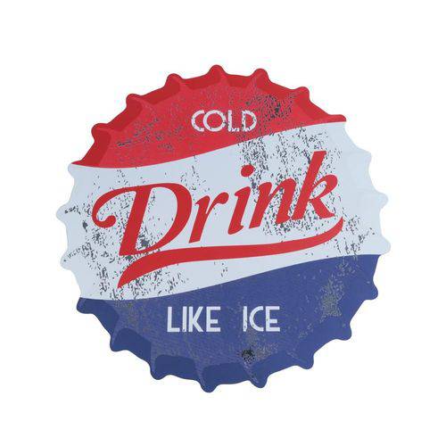 Lugar Americano Soda Cold Drink Azul e Vermelho