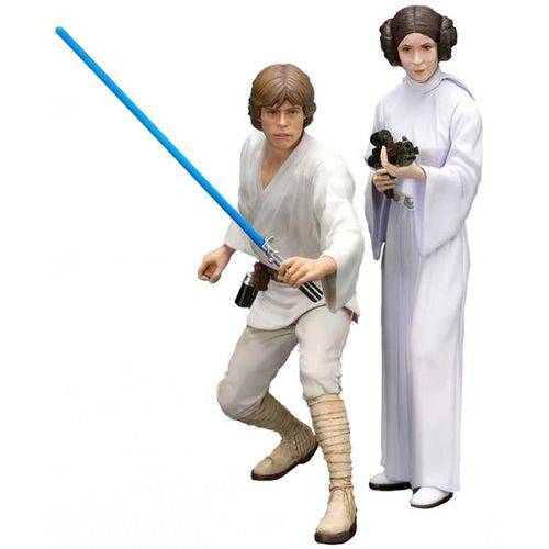 Luke Skywalker & Princesa Leia Artfx Star Wars Kotobukyia