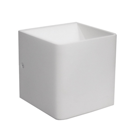 Luminária Arandela Led 6W Cubo Branco Quente Branco