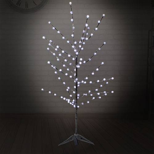 Luminária Árvore de Led Decoração Moldável Bolinha Branco Frio 220V