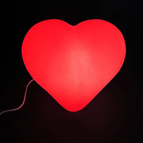 Luminária Coração Vermelho