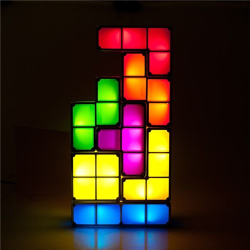 Luminária Criativa em Formato de Tetris Luminária Criativa Tetris